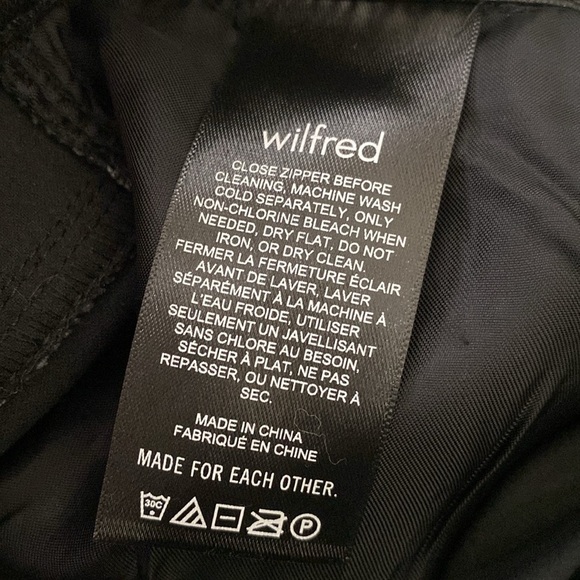 Aritzia Wilfred The Melina Pant High Rise Vegan Leather Black Size 00 - Picture 14 of 16
